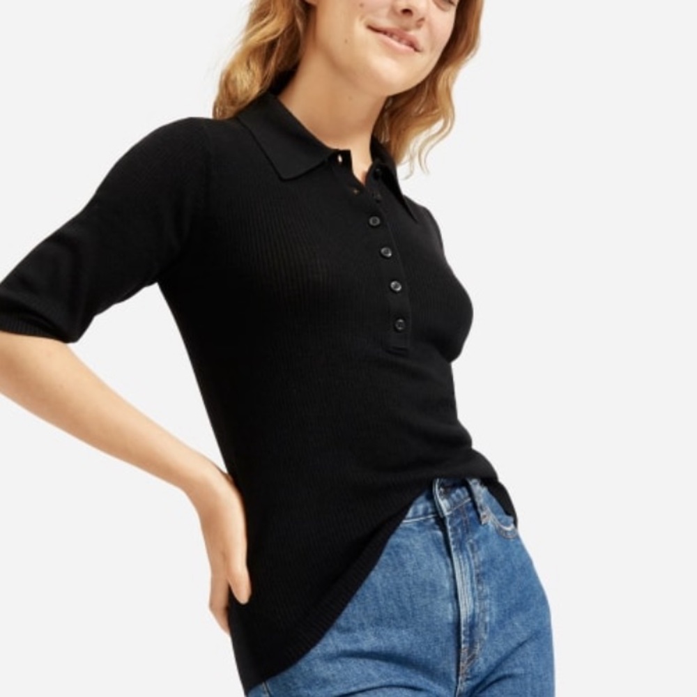 Everlane Merino Collared Short Sleeve Size XXS
